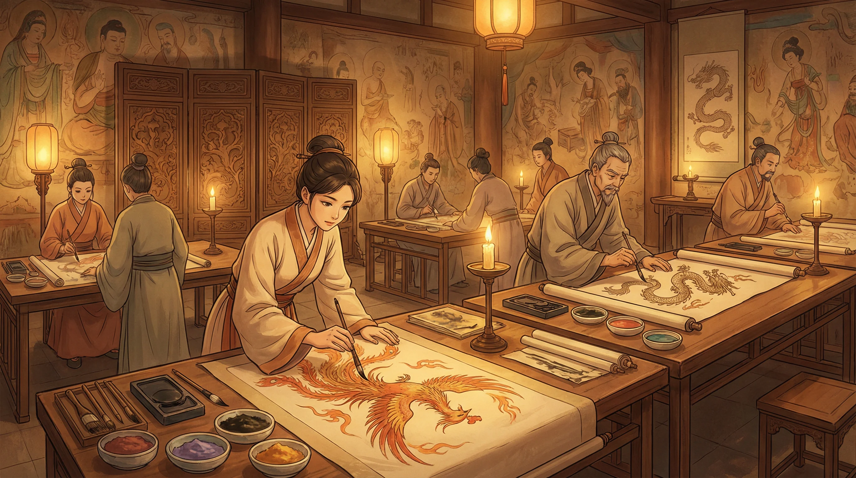 画师入驻 - 九色蝌蚪 国风动漫画师
