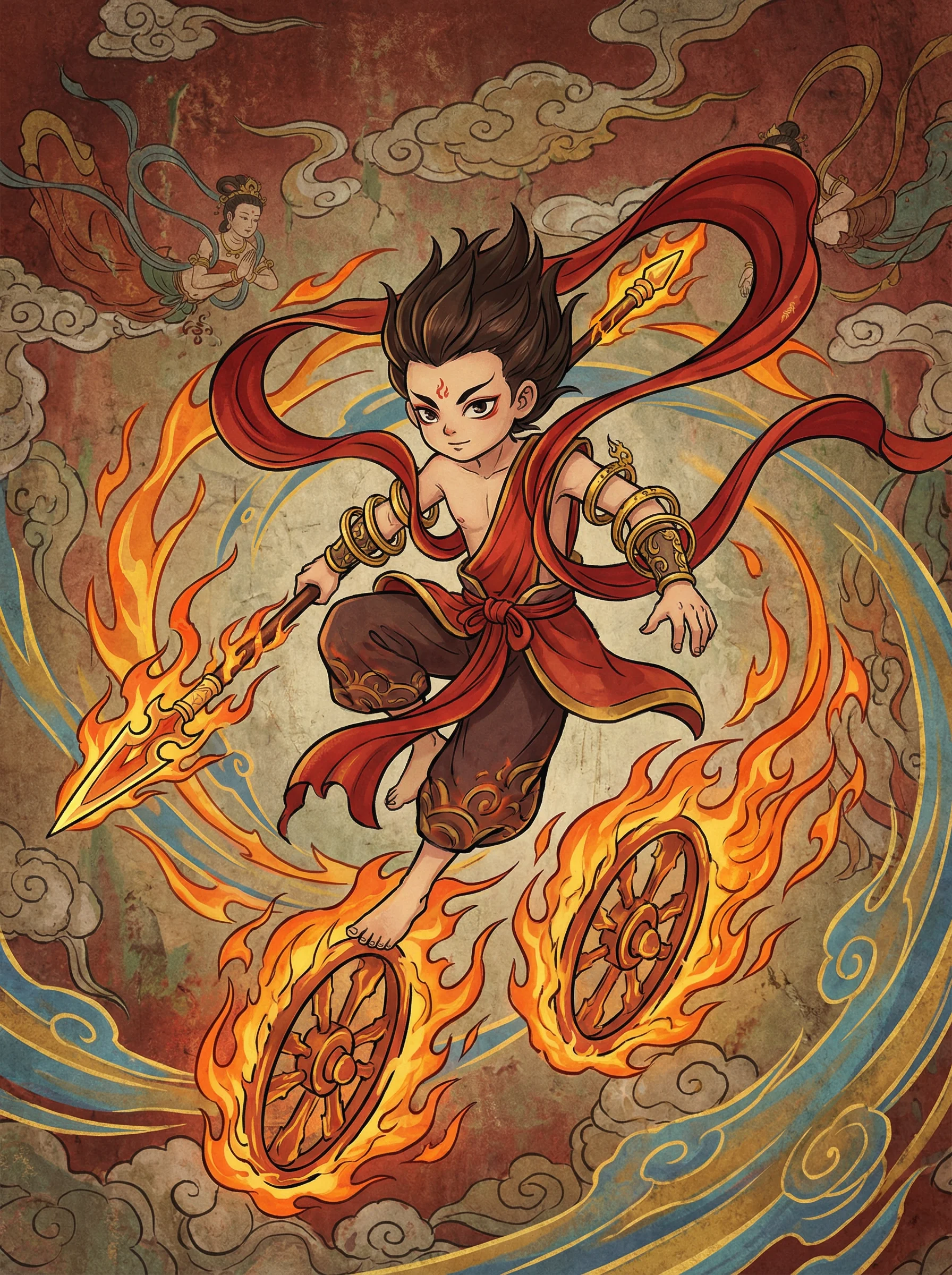 哪吒 - 九色蝌蚪 封神榜阐教动漫角色